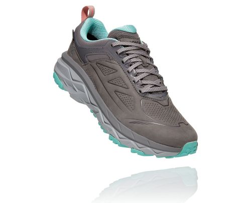 Hoka One One Dame Challenger Low Gore-tex Fjellsko Charcoal Grå/Wild Dove Norge-49YCK